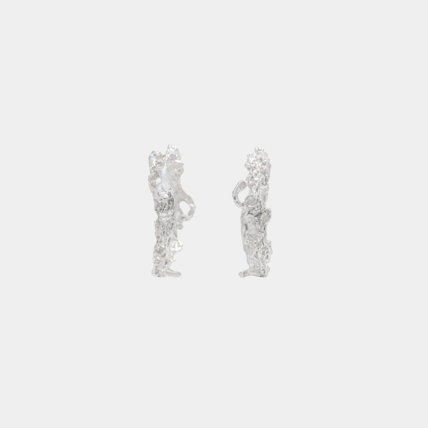 Loveness Lee Rebutia Medium Earrings, Silver , front