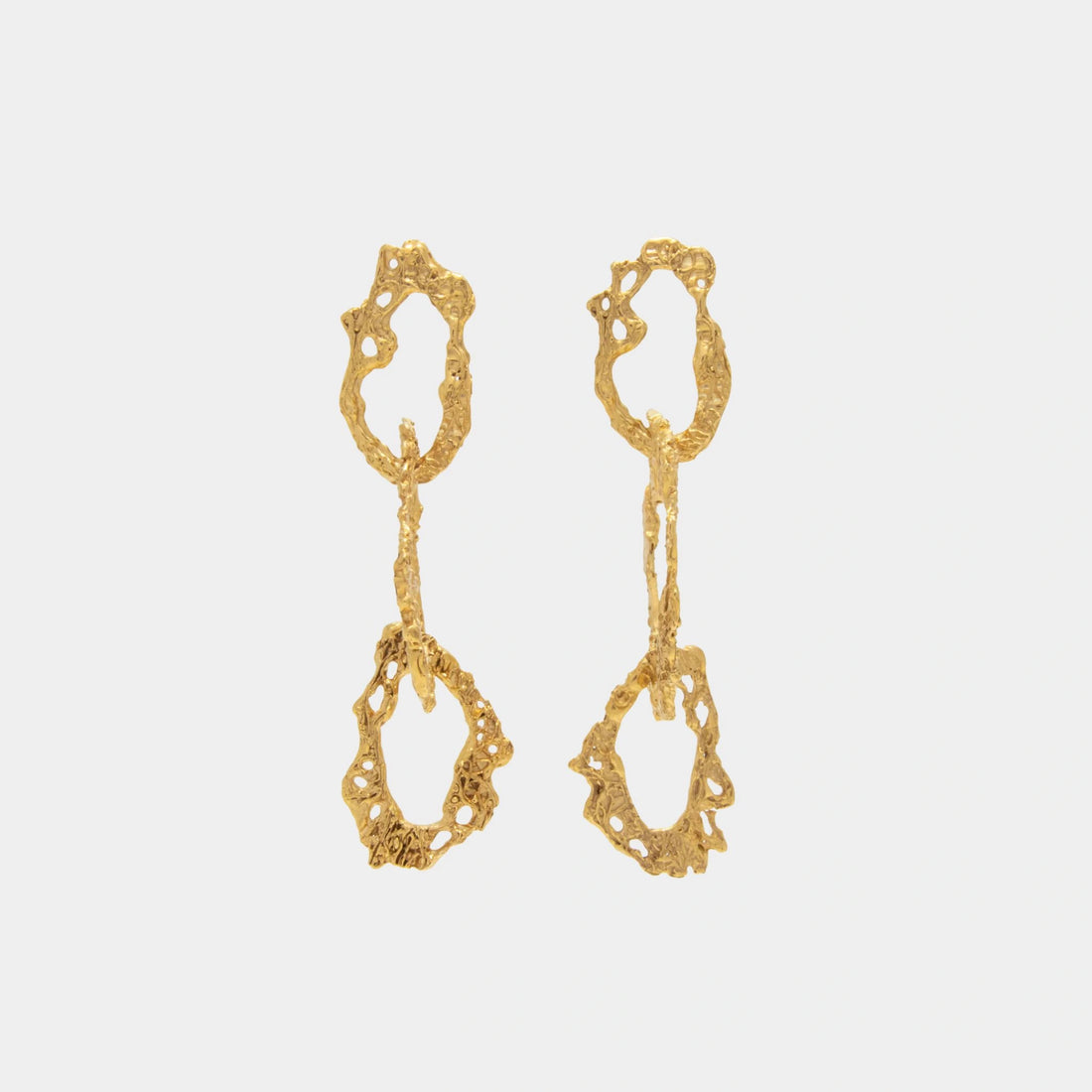 Loveness Lee Saguaro Earrings Gold Plated, side