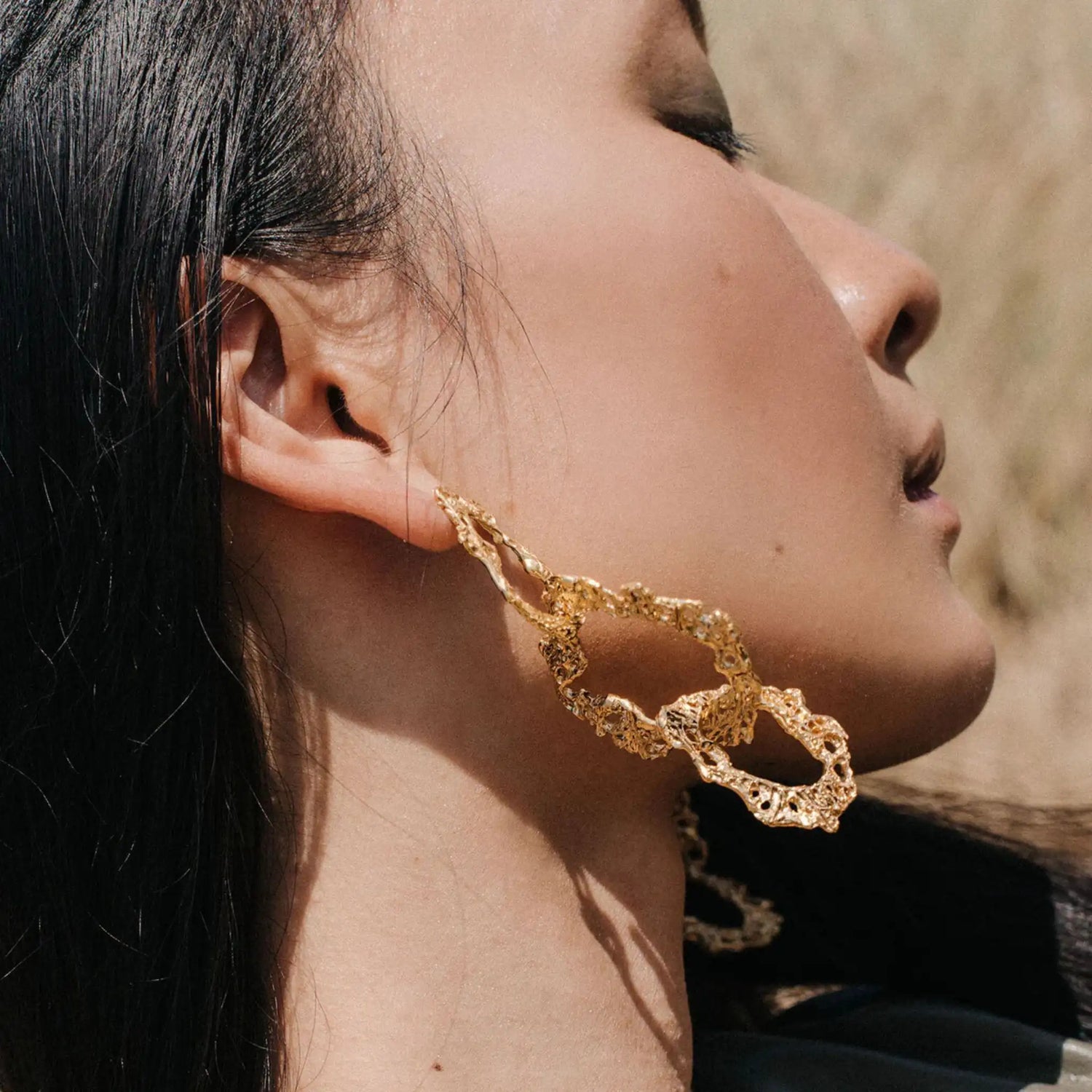 Loveness Lee Saguaro Earrings Gold Plated, Model