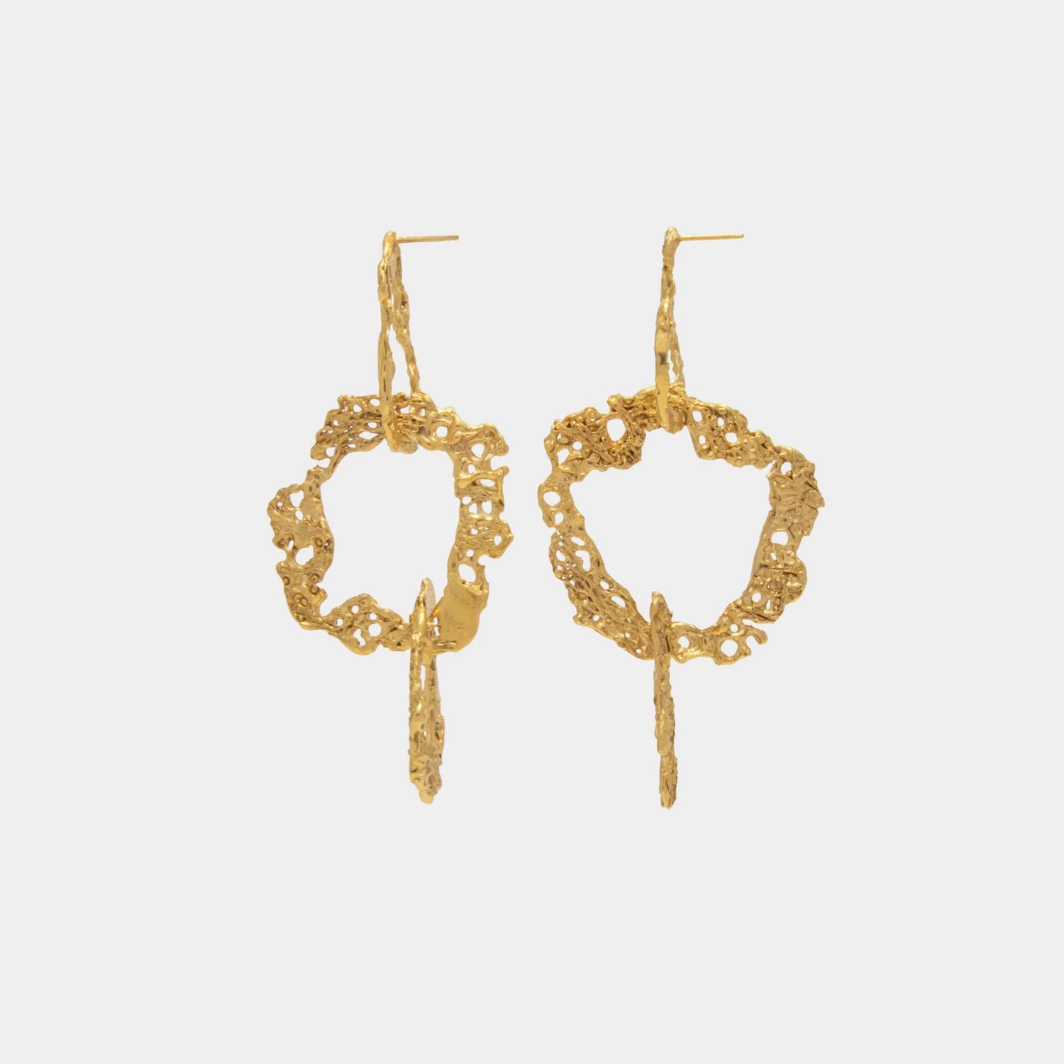 Loveness Lee Saguaro Earrings Gold Plated, side