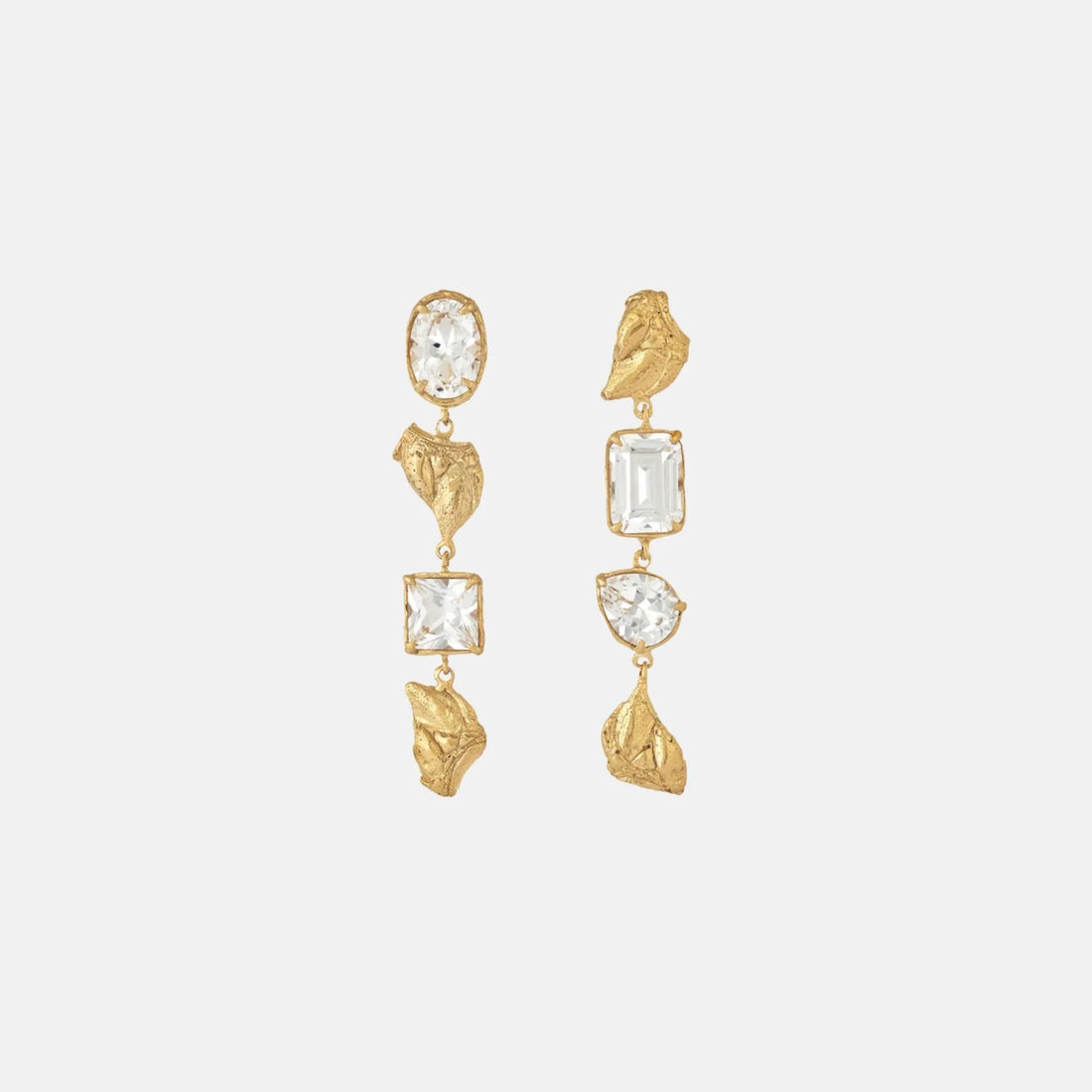 Loveness Lee Sami 18K Gold Plated Recycled Silver Earrings, Front