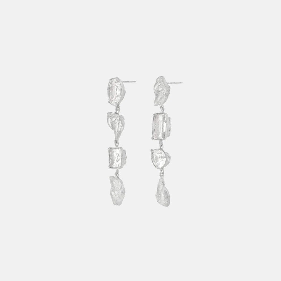 Loveness Lee Sami Argenti Recycled Silver Earrings, Side