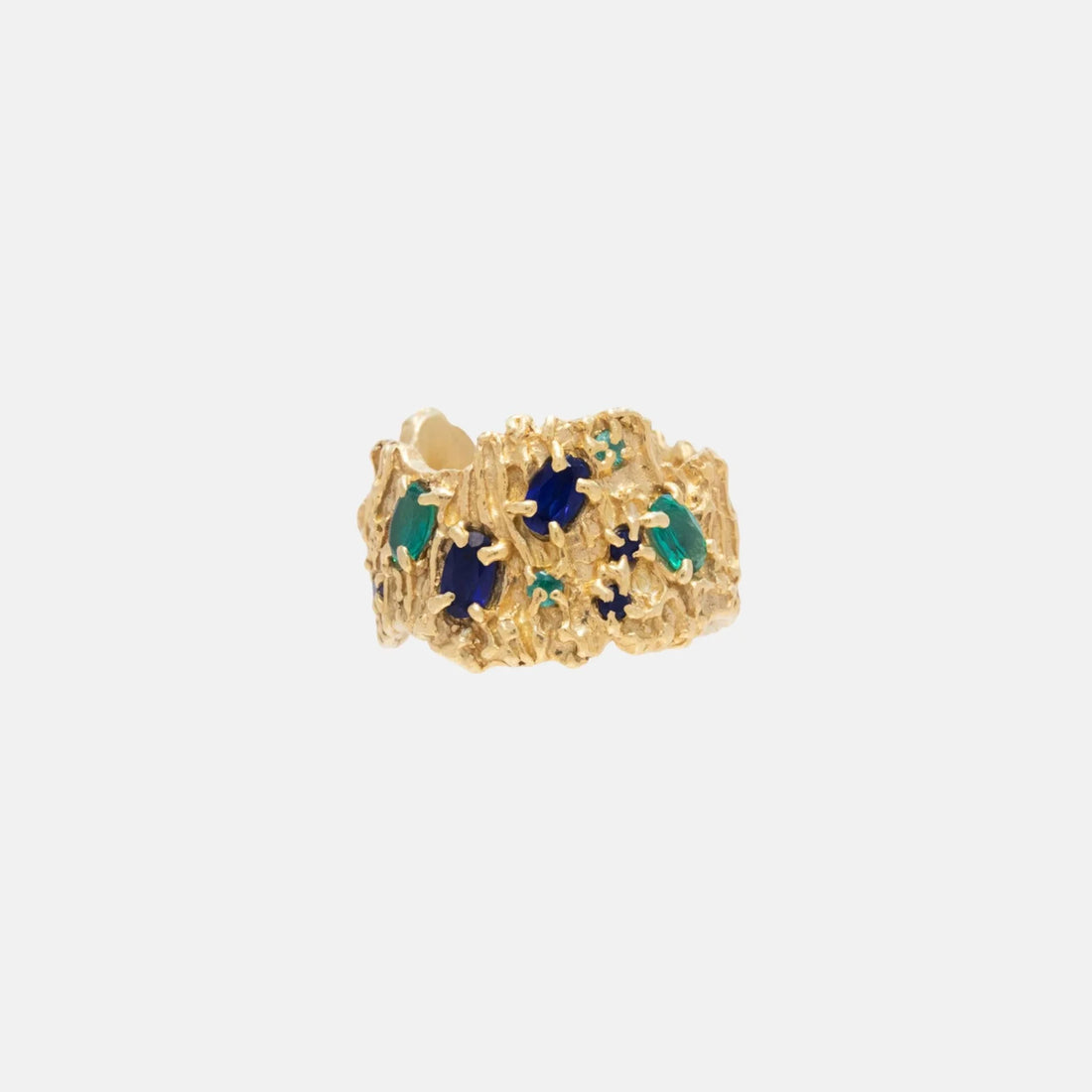 Loveness Lee Shiitake 18K Gold Plated Recycled Silver Ring, Close