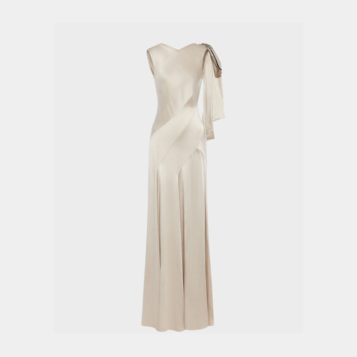 Bias-Cut Evening Dress