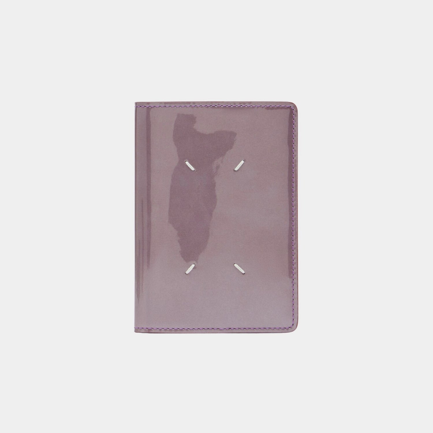 Maison Margiela Passport holder With Four Stitches, pink , Front