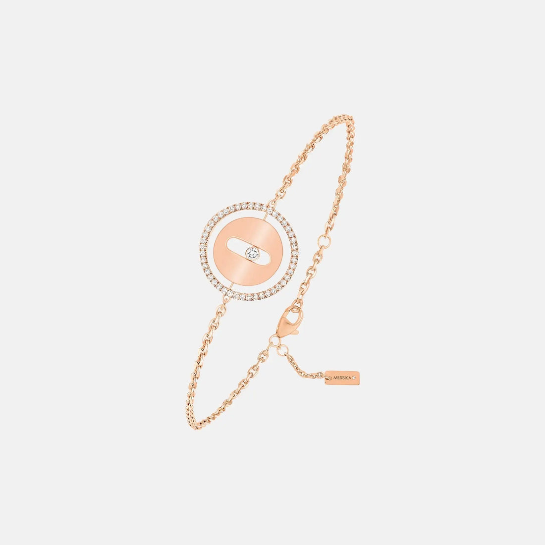 Messika Lucky Move SM Diamond Bracelet, Pink Gold