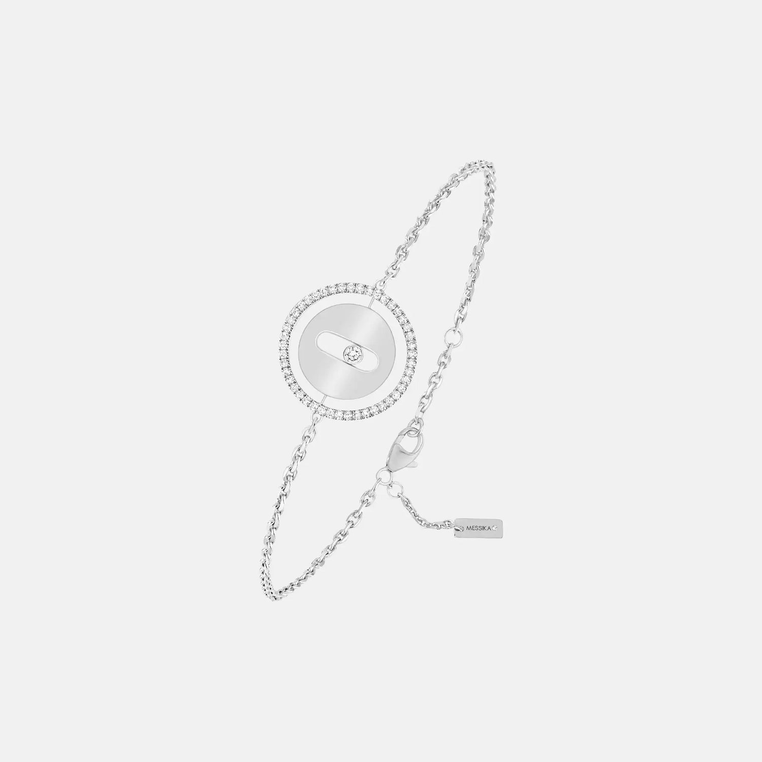 Messika Lucky Move SM Diamond Bracelet, White Gold