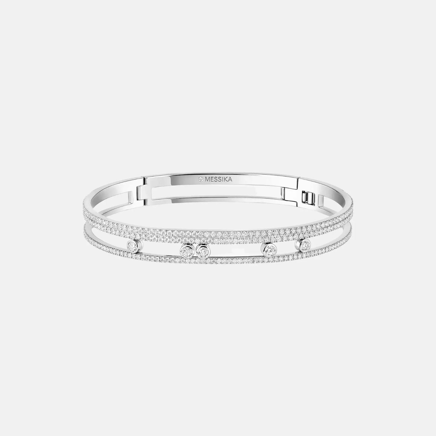 Move Romane Pave Bangle Gold Diamond Bracelet