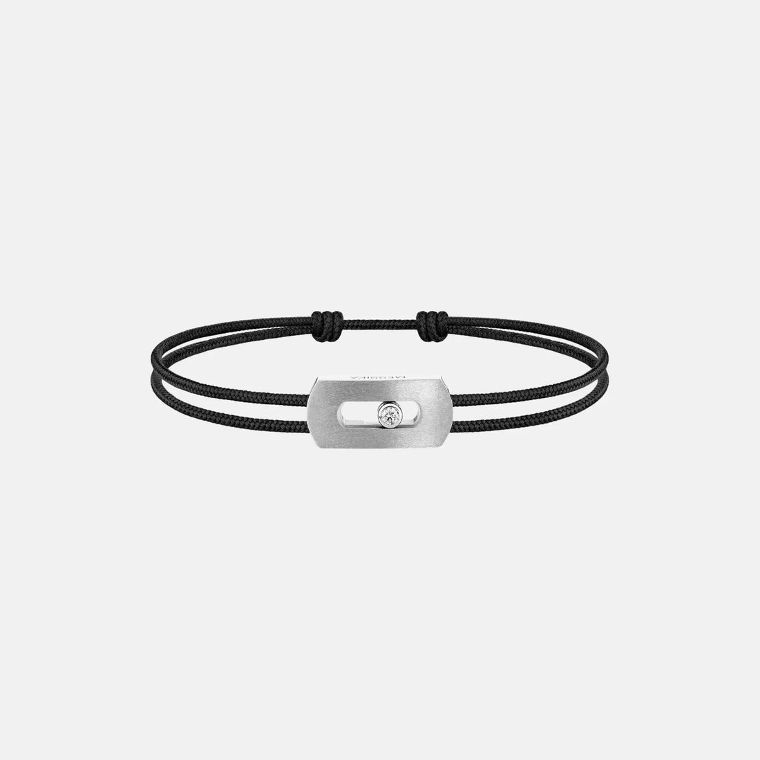Move Titanium Natural Cord Diamond Bracelet