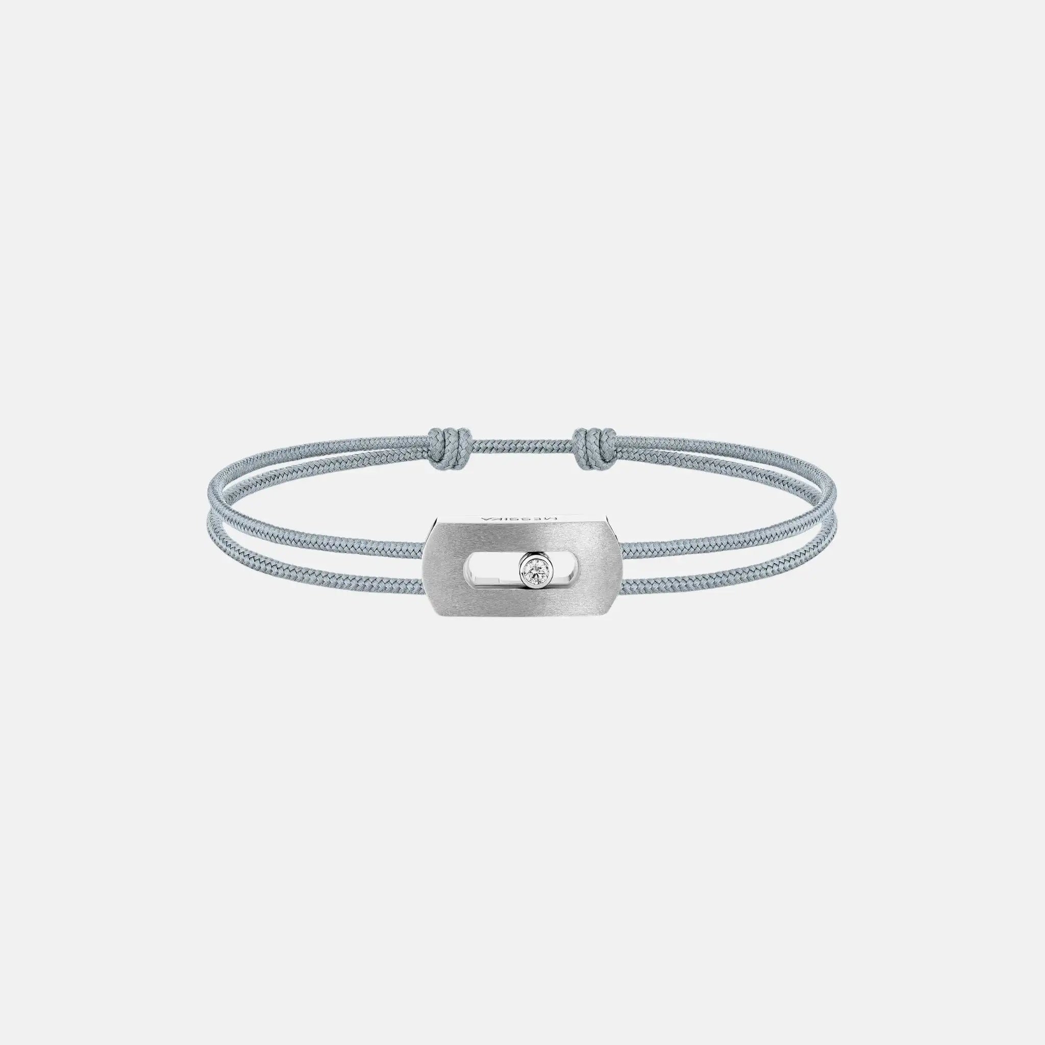 Move Titanium Natural Cord Diamond Bracelet