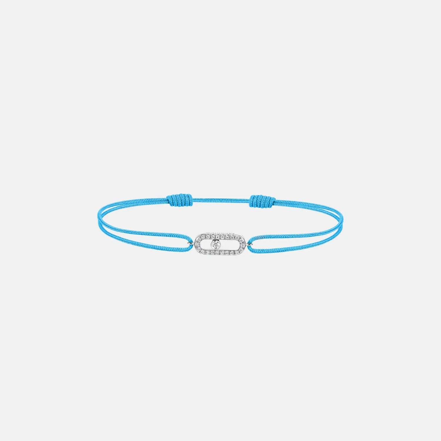 Move Uno Cord White Gold Diamond Bracelet