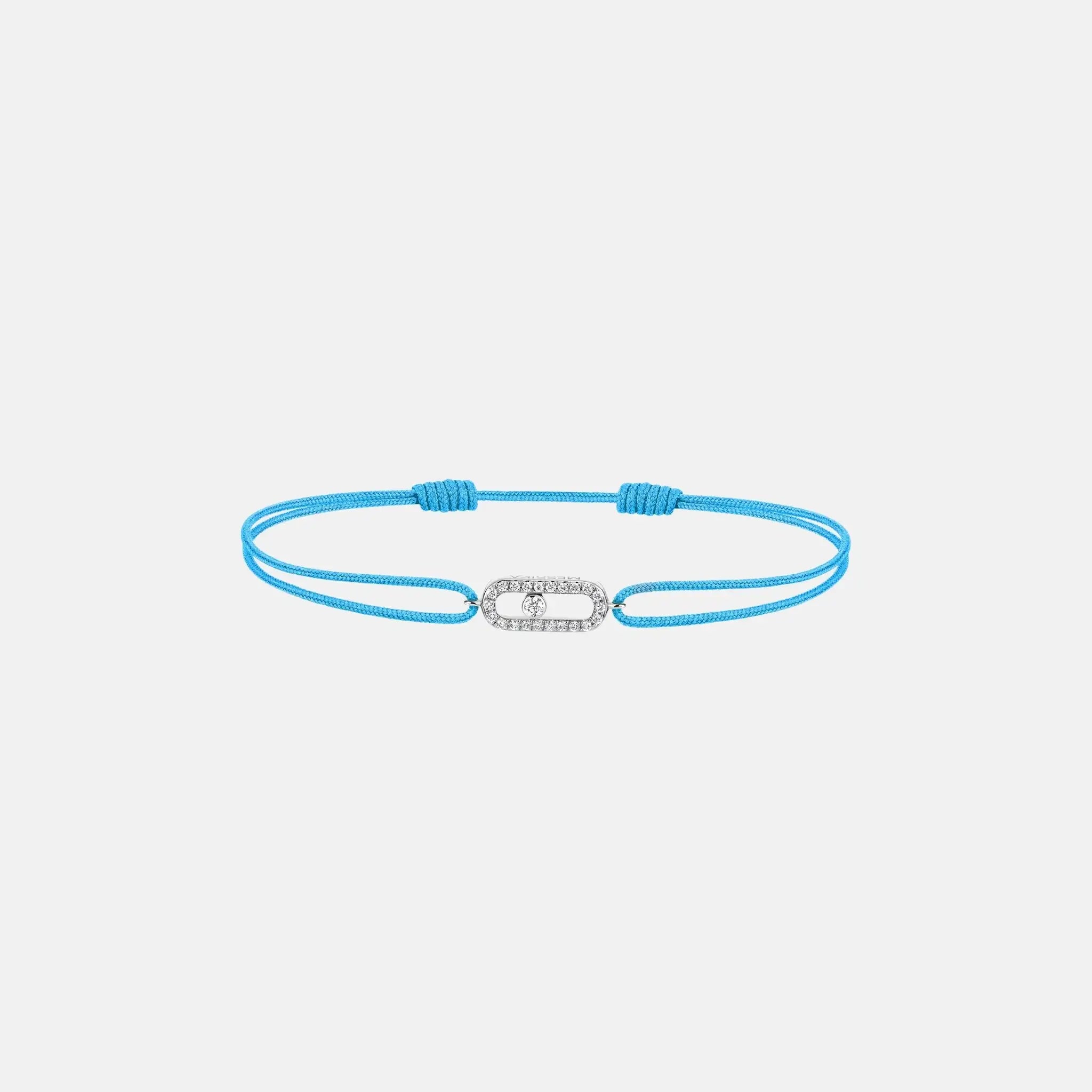 Move Uno Cord White Gold Diamond Bracelet