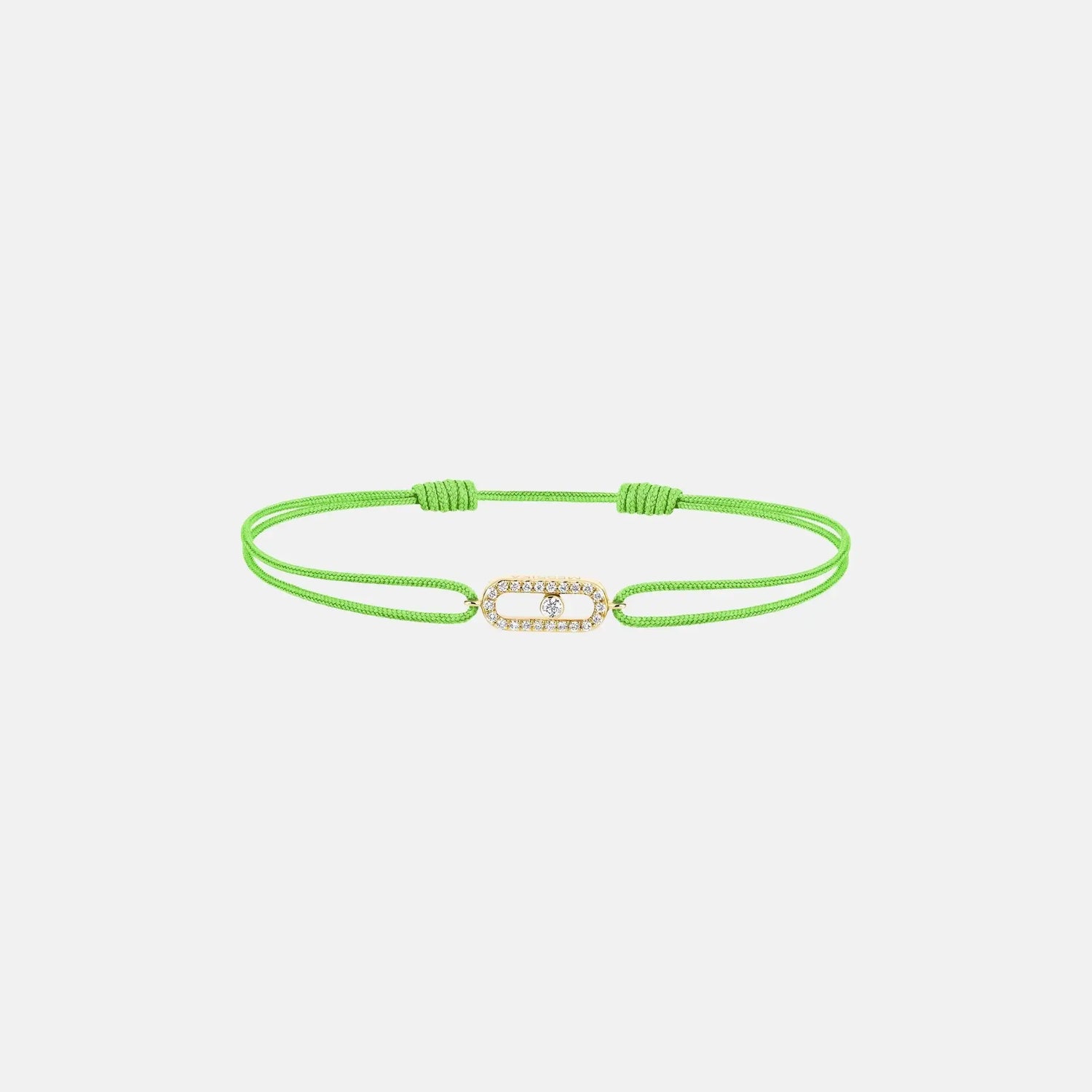 Move Uno Cord Yellow Gold Diamond Bracelet