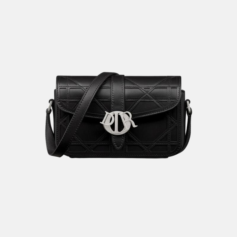 Mini Dior Charm Bag, Black