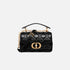 Mini Dior Jolie Top Handle Bag In Cannage Calfskin, Balck, Front