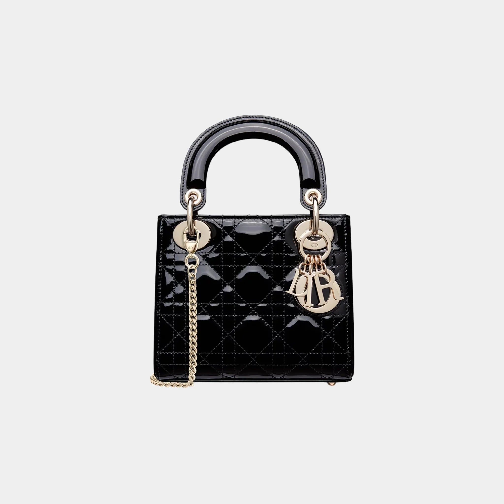 Mini Lady Dior Bag Patent Cannage Calfskin