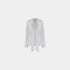 Missoni Lame Viscose Lace Blouse With Sash Collar, Front