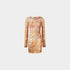 Missoni Long Sleeved Dress In Printed Tulle, Multicolor, Front