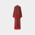 Missoni Zigzag V Neck Kaftan And Removable Scarf, Red, Front