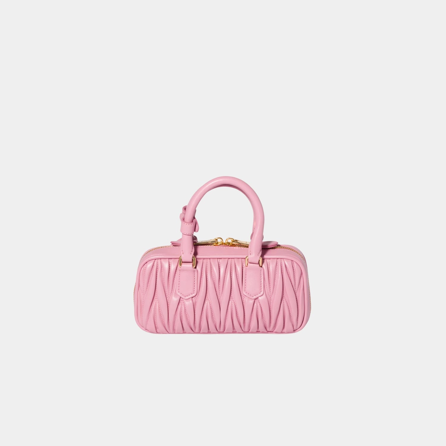 Miu Miu Arcadie Matelasse Nappa Leather Mini Bag, Pink, Back