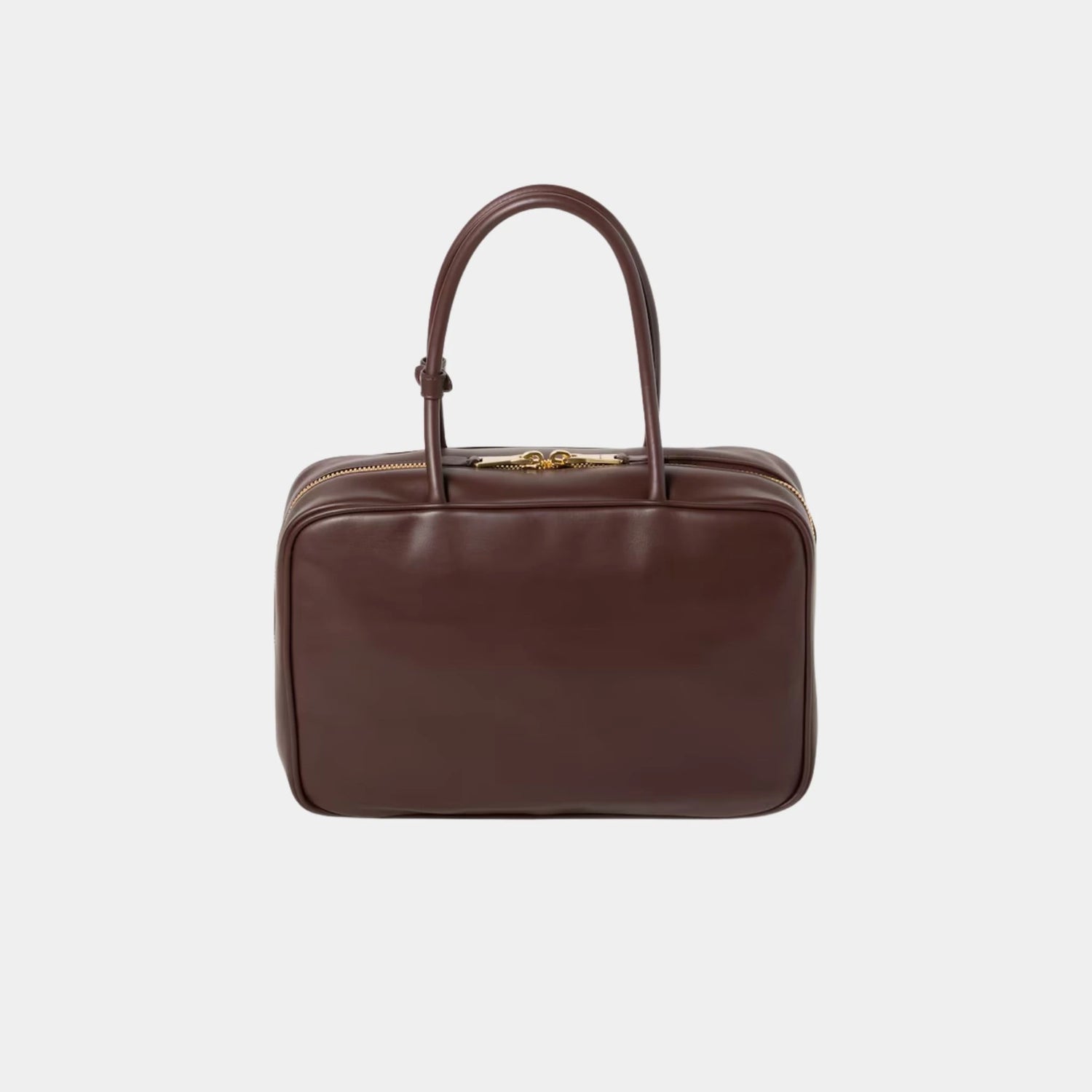 Miu Miu Beau Leather Large Bag, Briarwood, Back