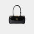 Miu Miu Beau Naplak Patent Leather Bag, Black, Front