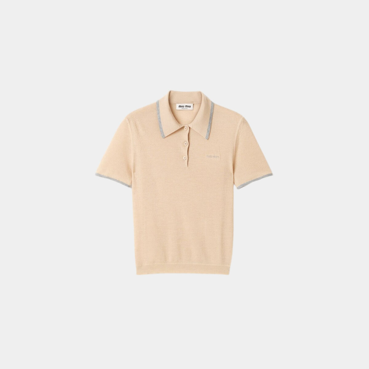 Cashmere And Silk Polo Shirt
