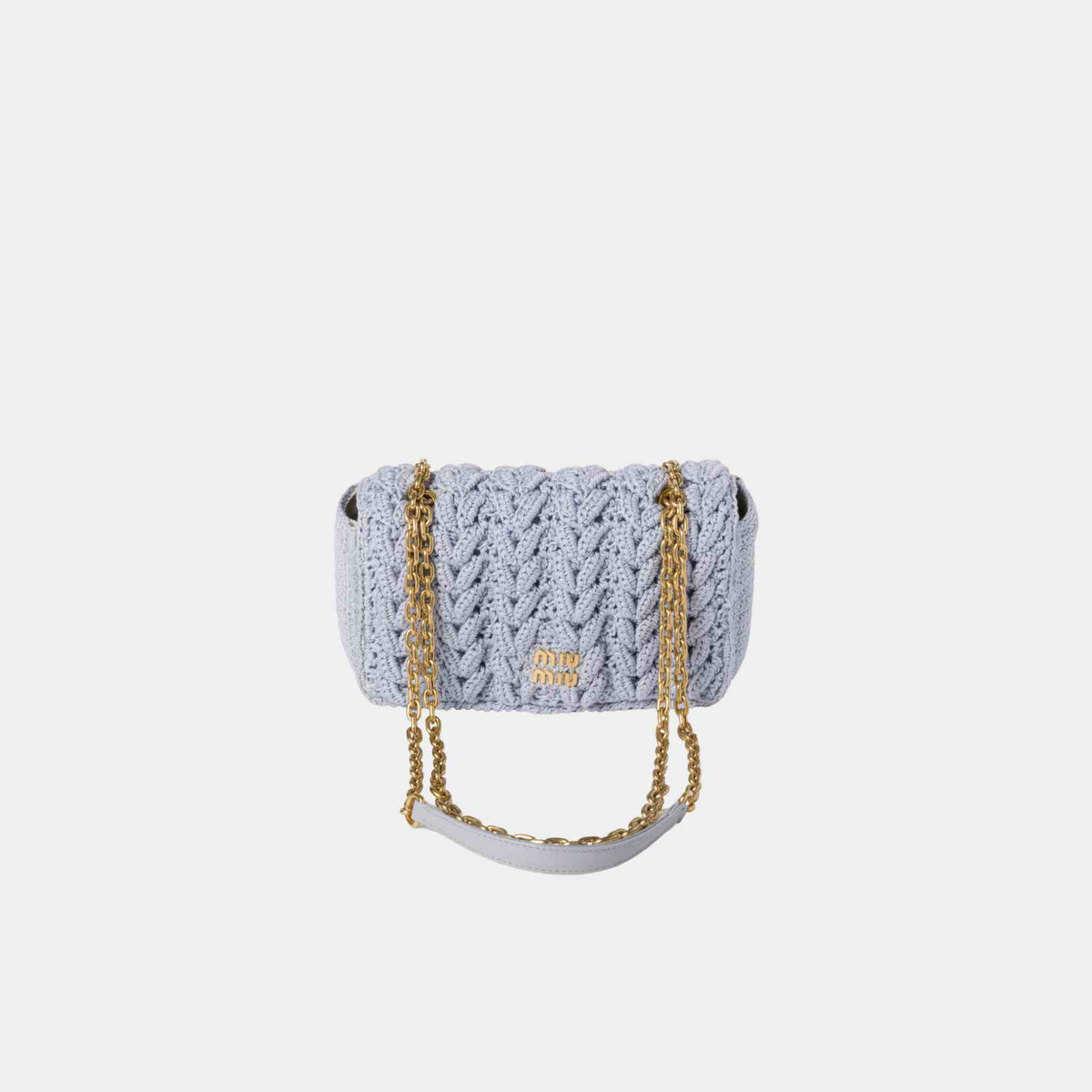 حقيبة Mini من قطن محبوك Cable-Knit
