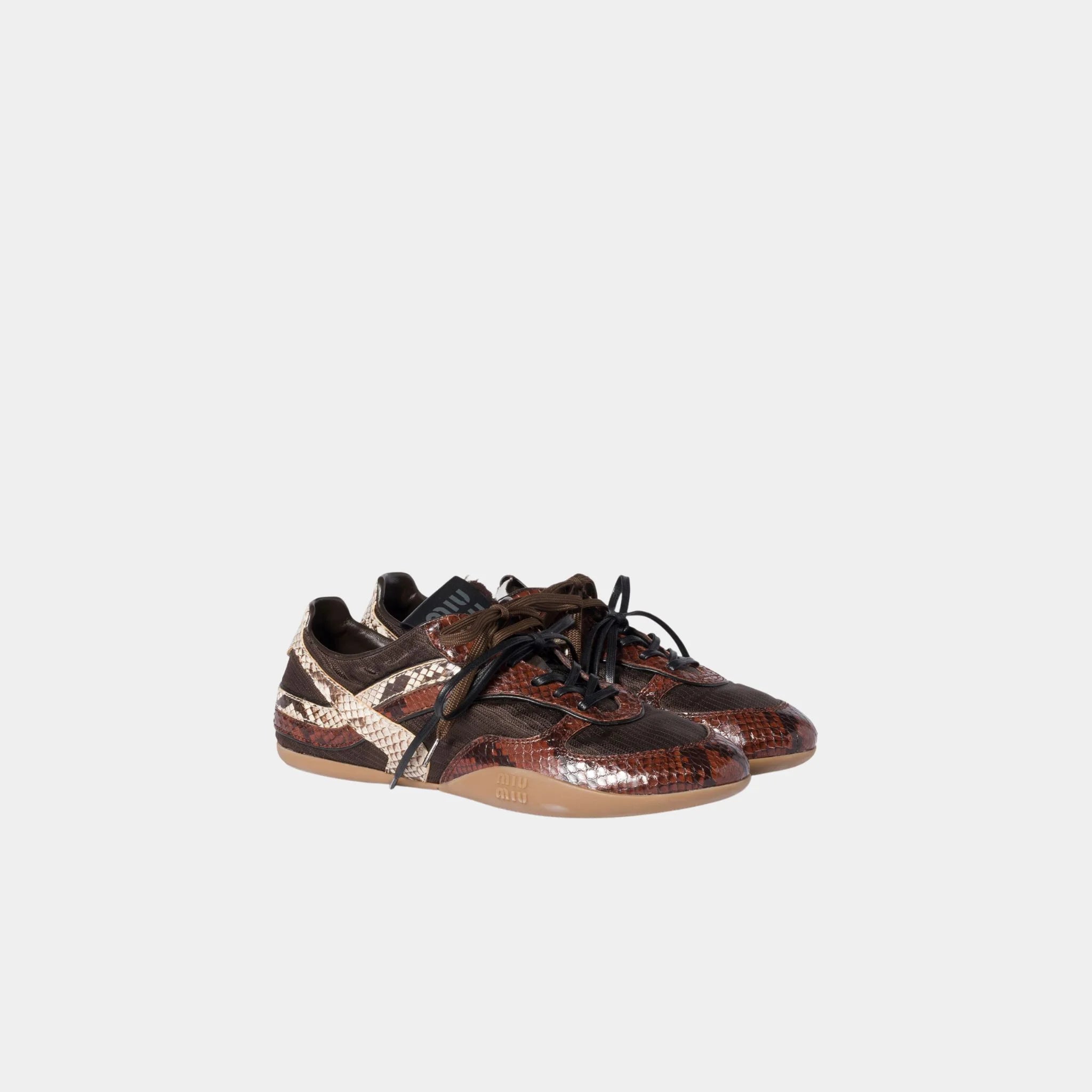 Gymnasium Technical Fabric and Python-print Ayers Sneakers