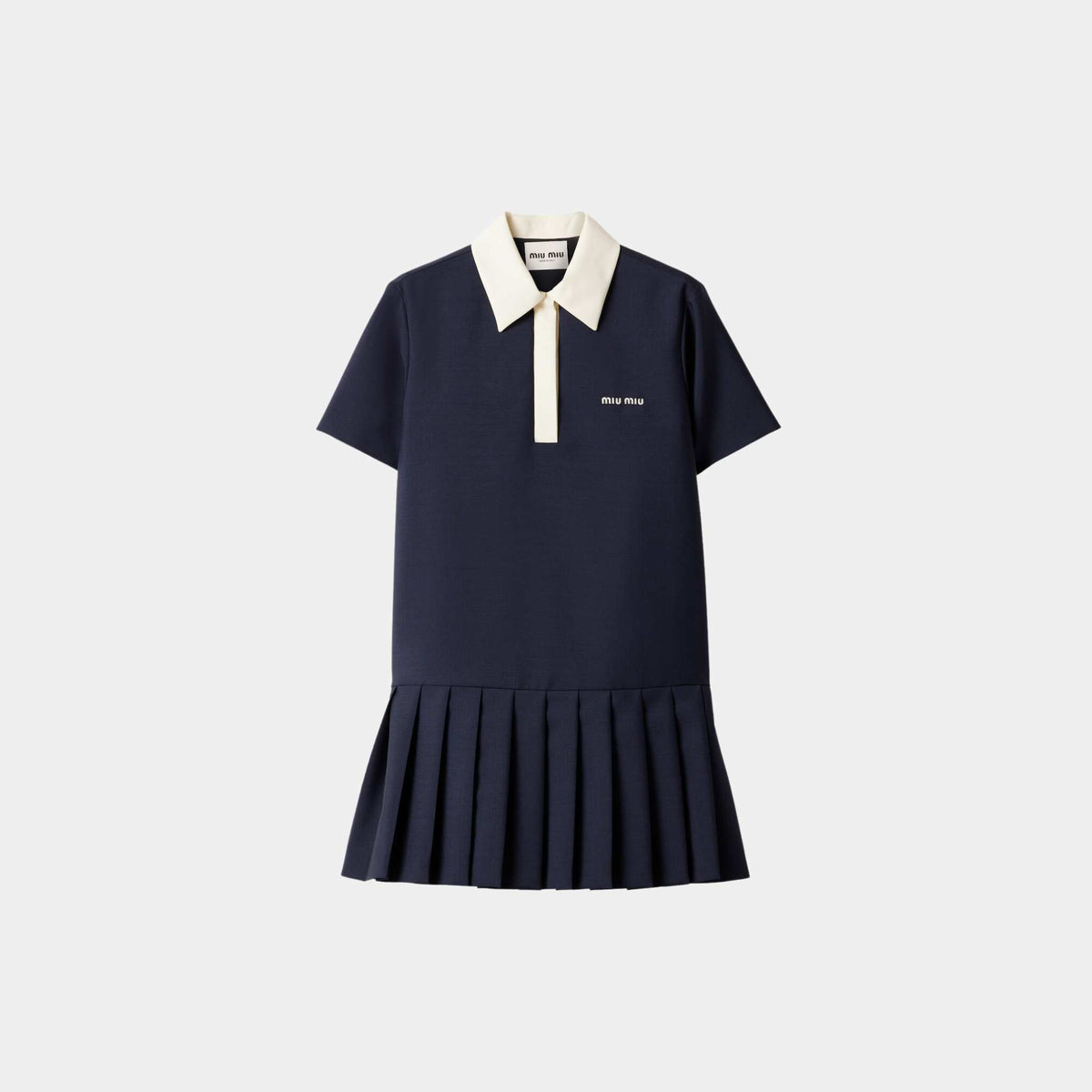 Kid Mohair Mini Dress Navy