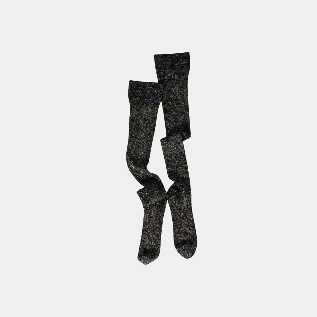 Miu Miu Lamé Viscose Socks, Iris, Front