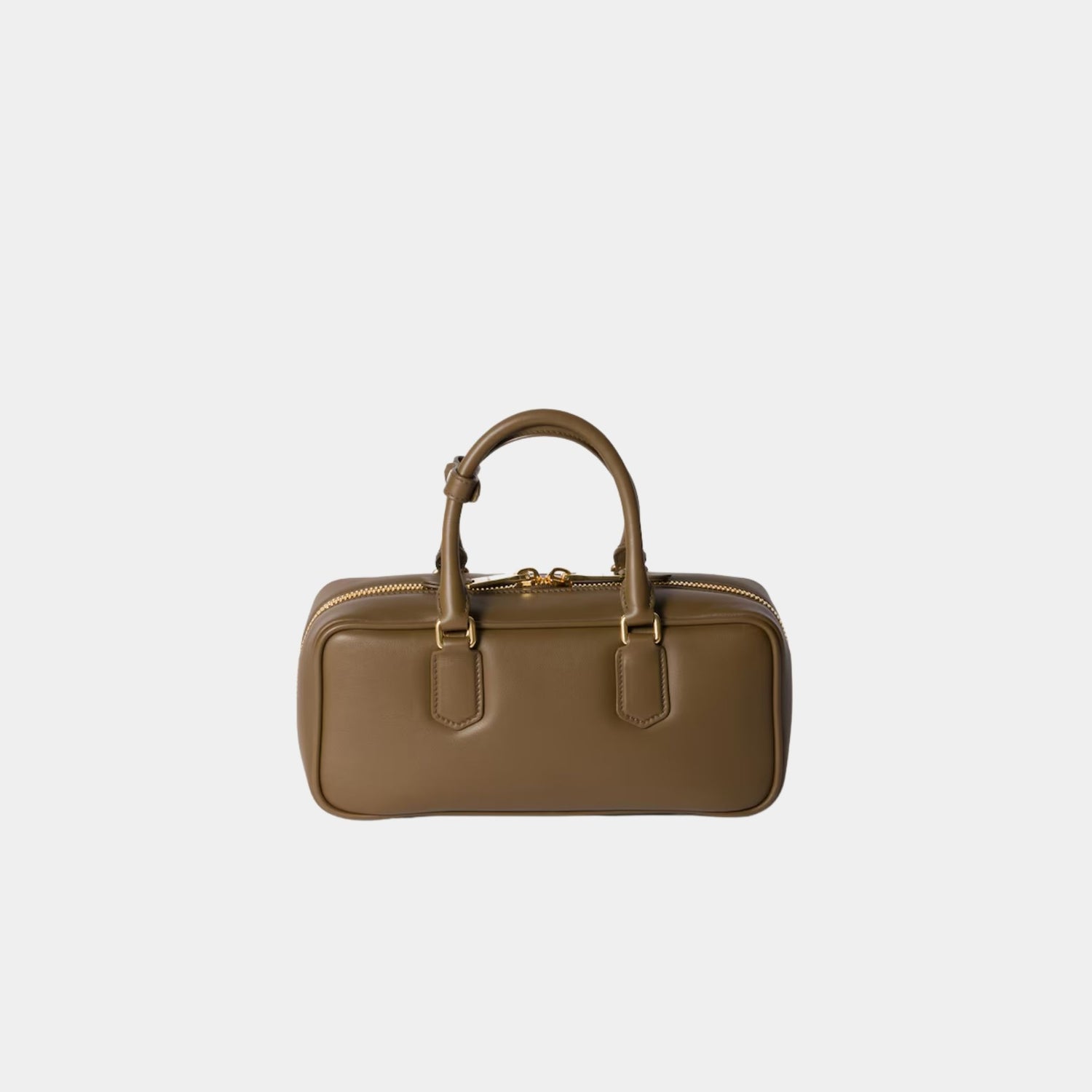 Miu Miu Large Arcadie Leather Bag, Tundra, Back