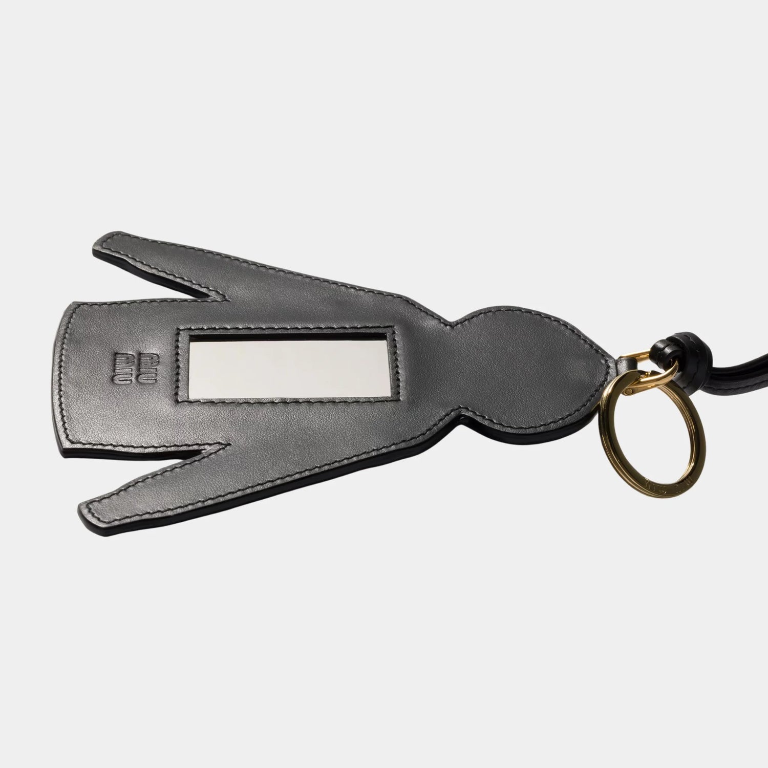 Miu Miu Leather Keyring Trick, Blue, Back