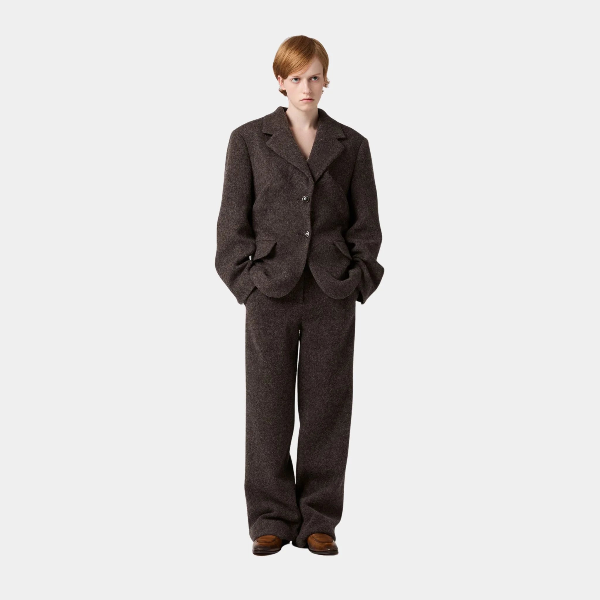 Light Shetland Wool Pants