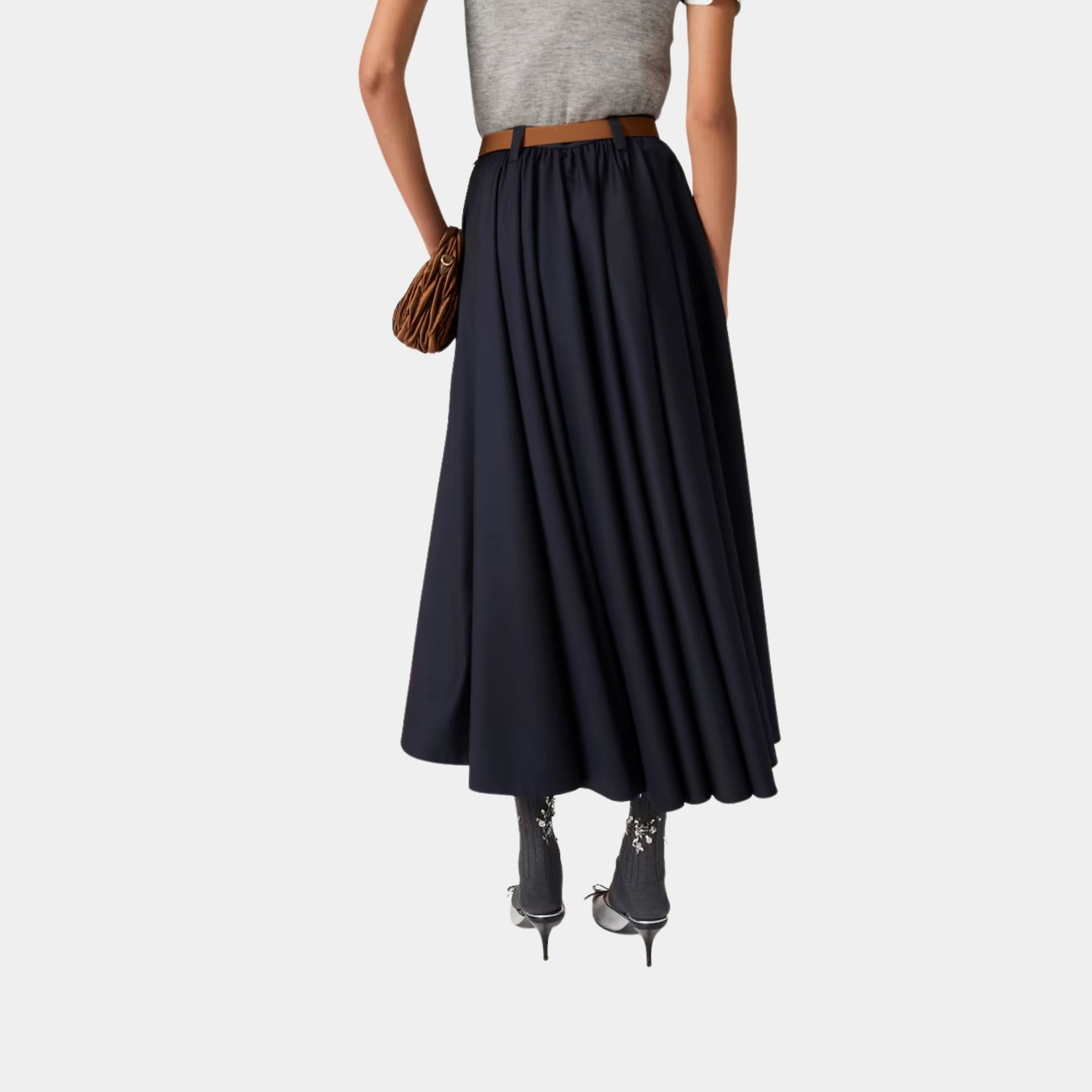 Miu Miu Long Batavia Skirt, Back