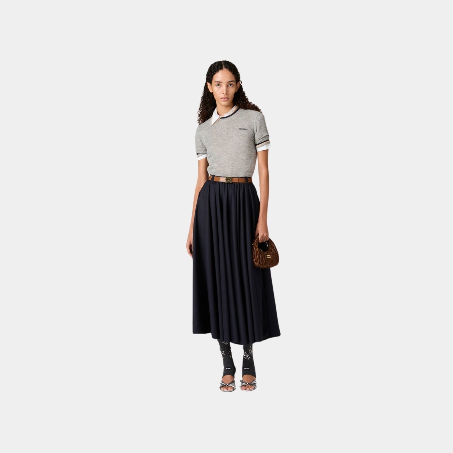 Miu Miu Long Batavia Skirt, Model