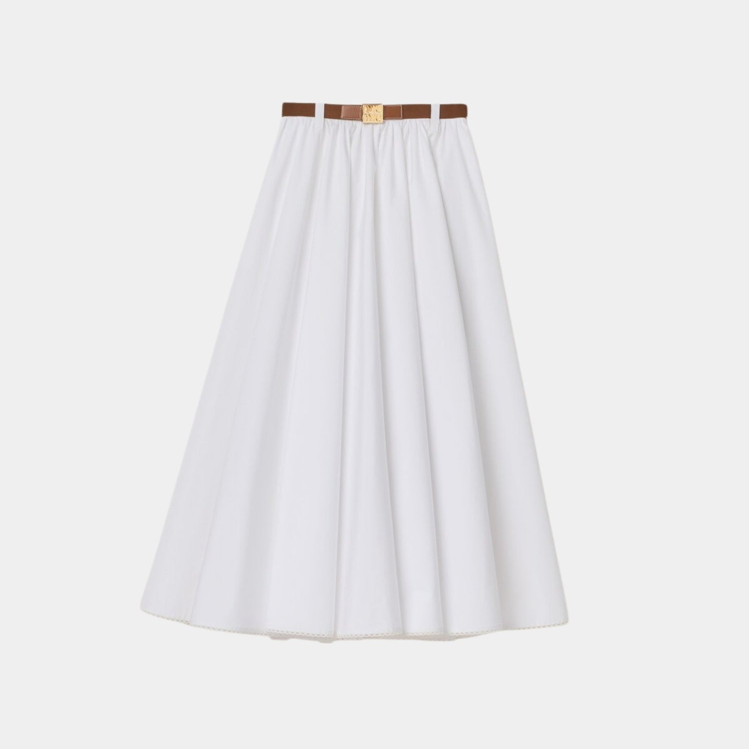 Miu Miu Long Poplin Skirt – SANDS