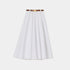 Miu Miu Long Poplin Skirt, White, Front