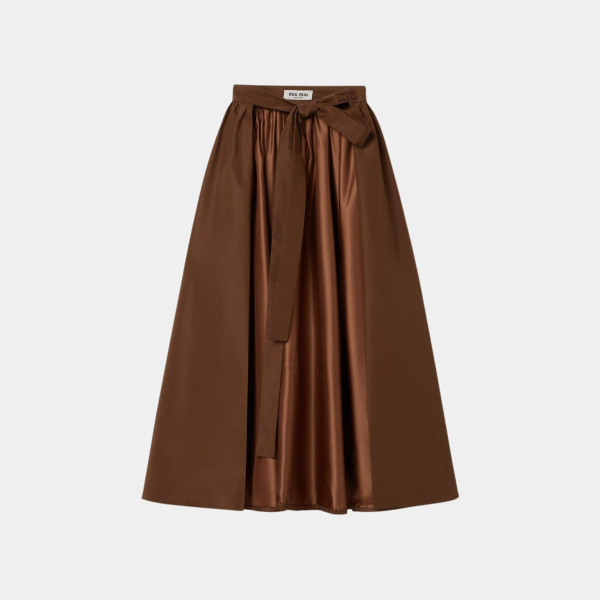 Long Silk Faille Skirt