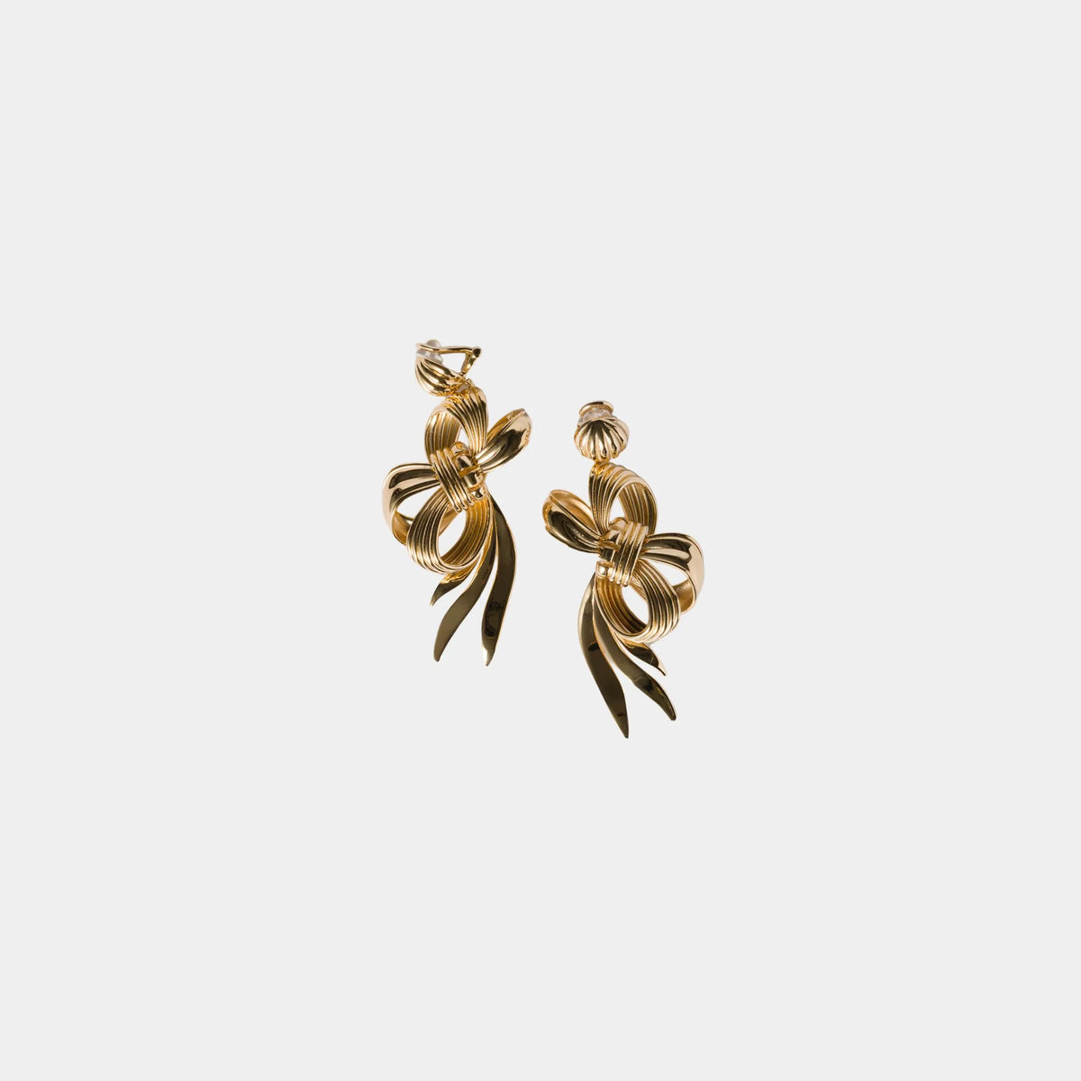 Metal Bow Earrings