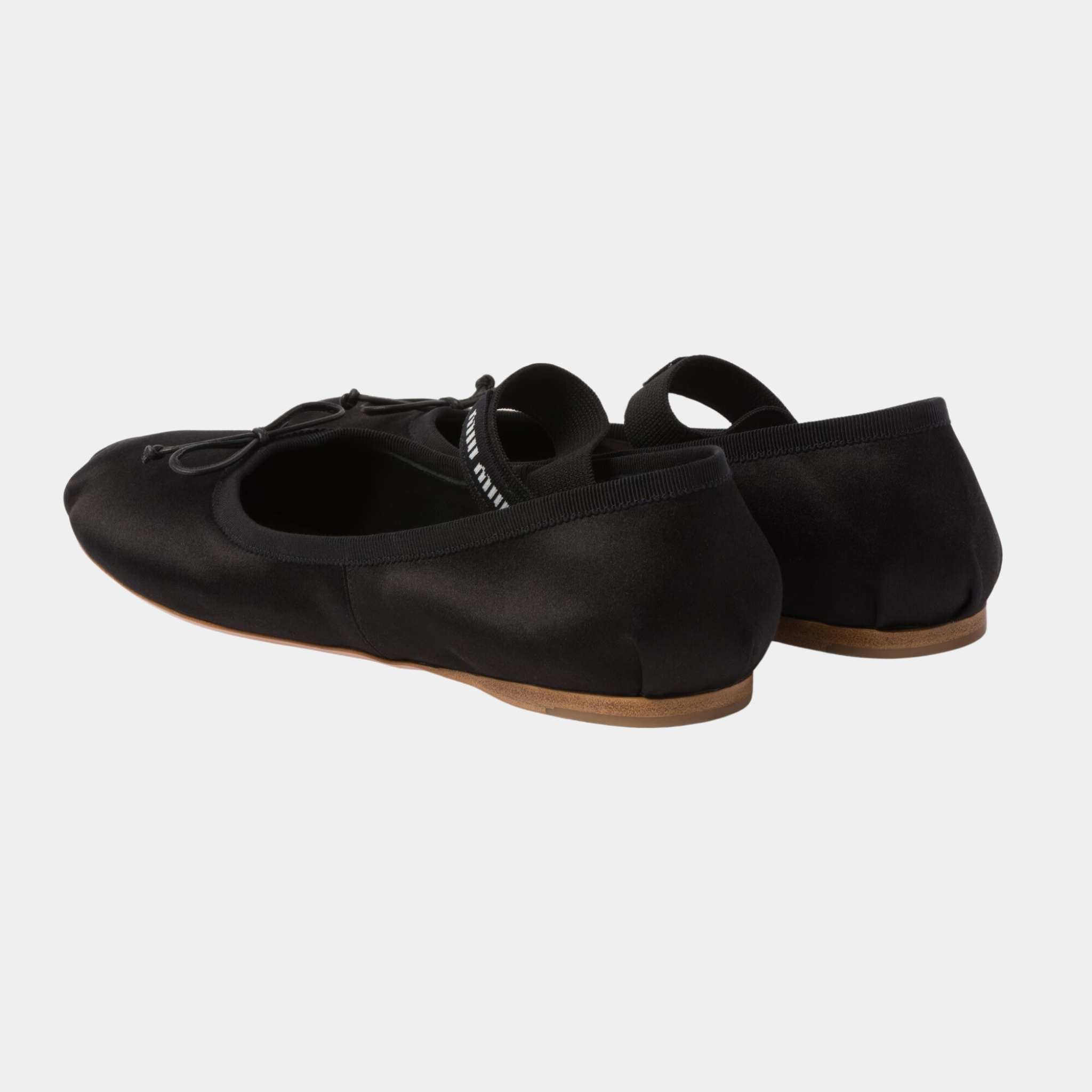 Miu Miu Satin Ballerinas Black, Rear