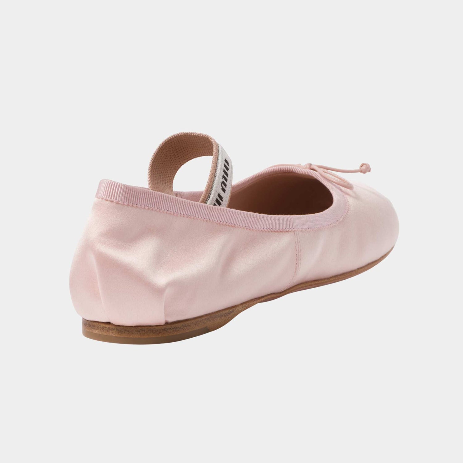 Miu Miu Satin Ballerinas Orchid Pink, Rear