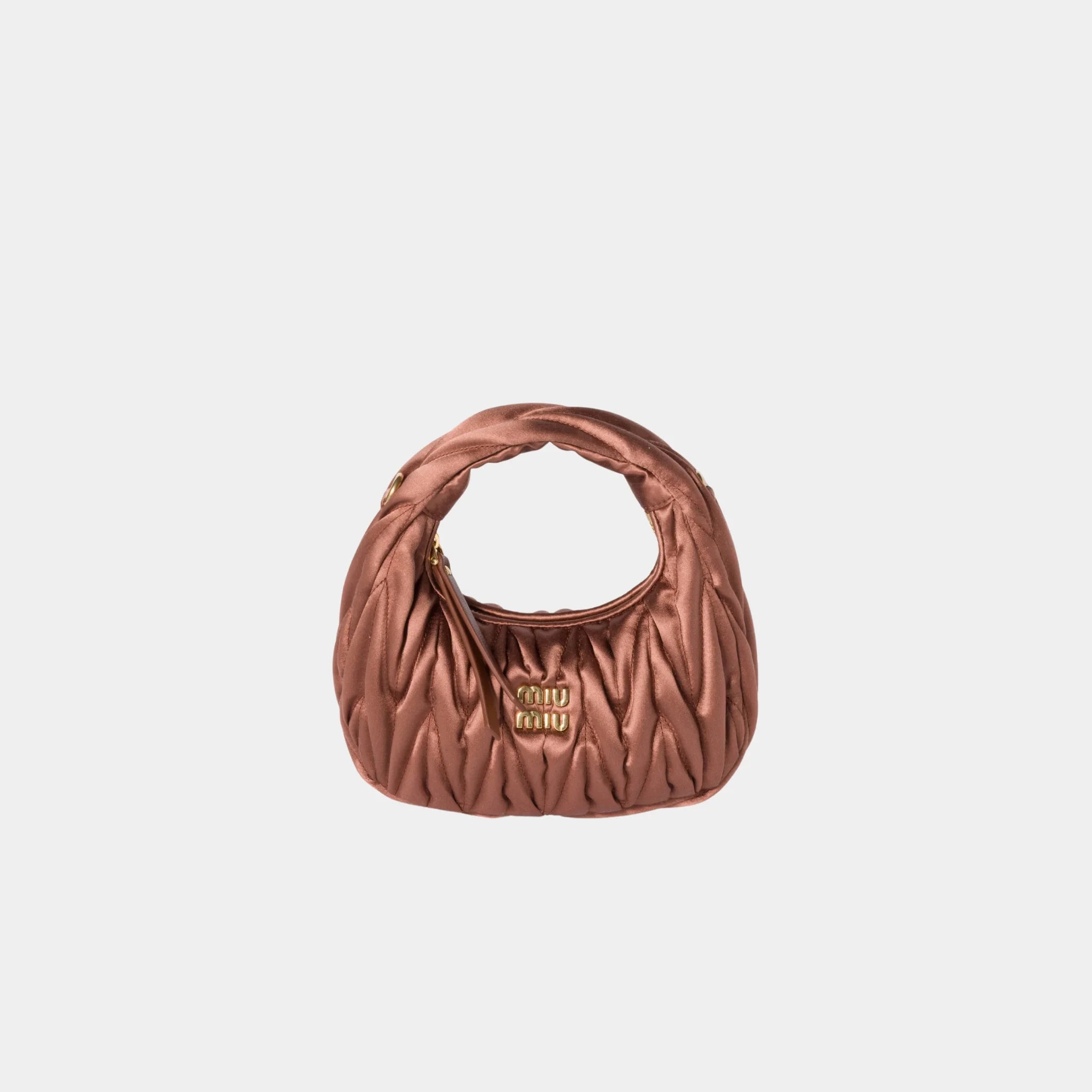 Miu Miu Wander Matelasse Satin Mini Bag – SANDS