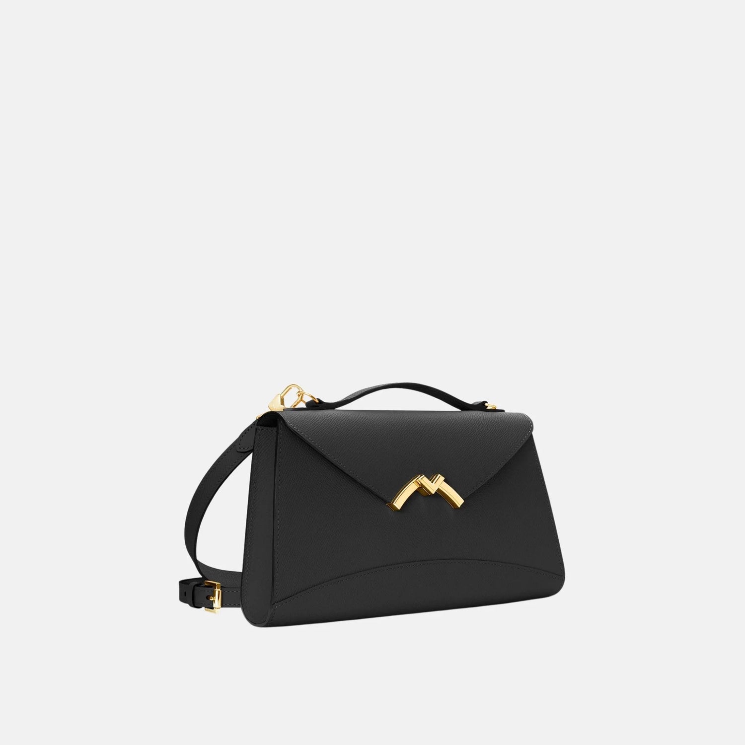 Moynat Gabrielle Clutch in Carat Calf Leather, Side