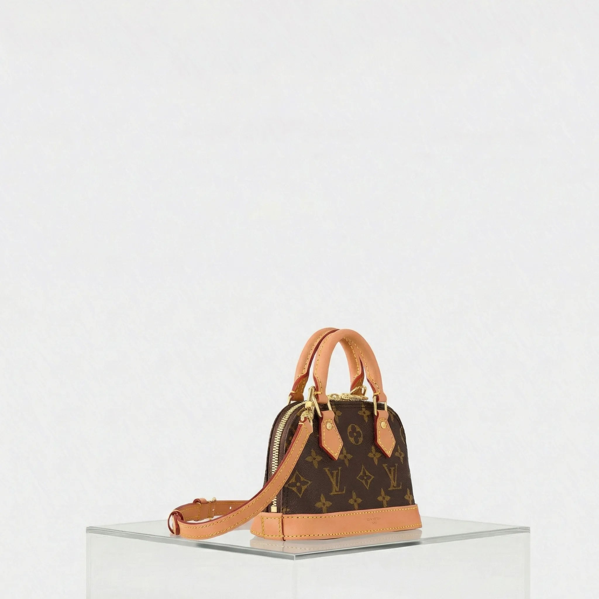 Louis Vuitton Nano Alma Handbag Signature Monogram, Side
