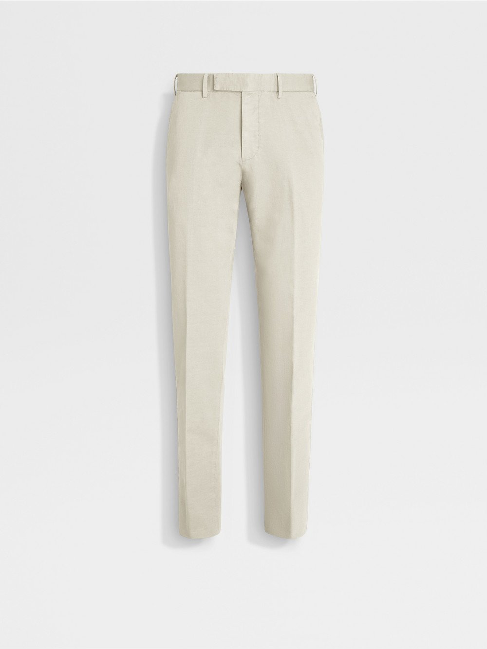 DARK TAUPE SUMMER CHINO COTTON AND LINEN PANTS