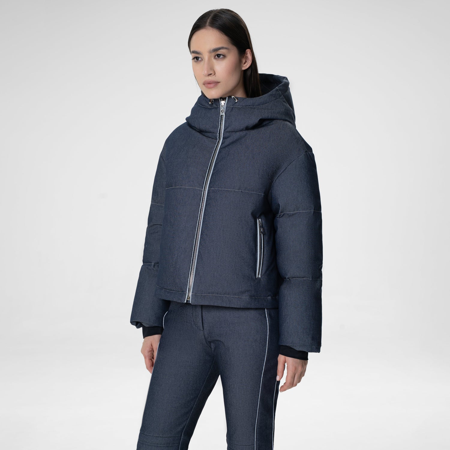 Alberta Denim Ski Jacket