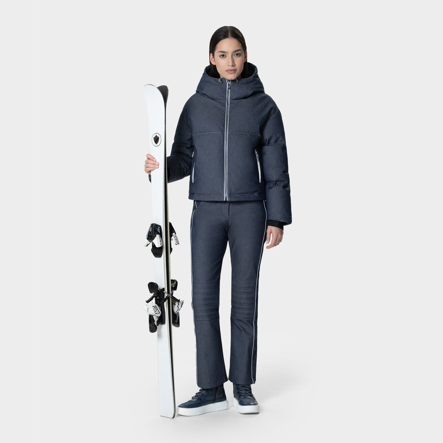 Ogier Argentiere Denim Ski Pants, Model Front