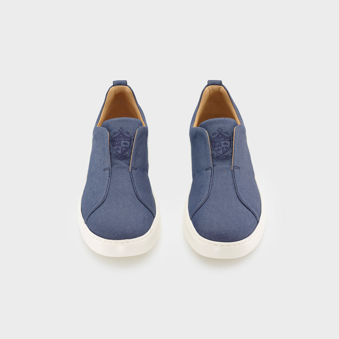 Ogier Bergamo Sneakers Cotton, Light Demin, Front