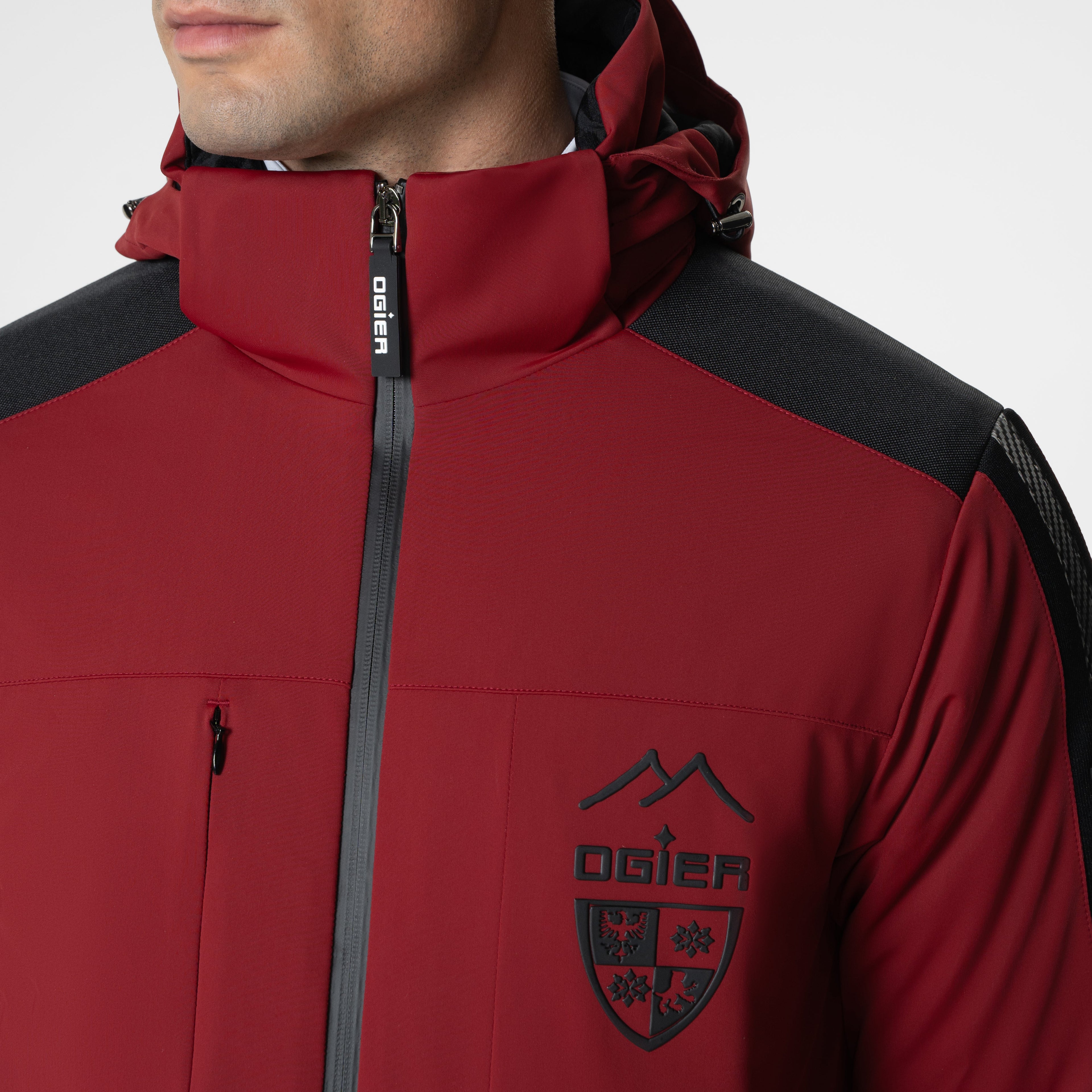 Ogier Cervinia Ski Jacket, Carmin